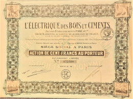 S.A. L'électrique Des Bois Et Ciments (1928) - Paris - Autres & Non Classés