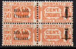 1944 - Italia - Repubblica Sociale PP 40 X 2 Pacchi Postali ------ - Neufs