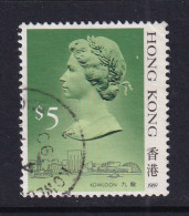 Hong Kong: 1989/91   QE II     SG612      $5   [Imprint Date: '1989']    Used - Usati
