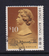 Hong Kong: 1989/91   QE II     SG613      $10   [Imprint Date: '1989']    Used - Used Stamps