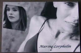 Marine LORPHELIN - Miss FRANCE - Signé / Hand Signed / Dédicace Authentique / Autographe - Femmes Célèbres