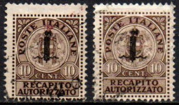 1944 - Italia - Repubblica Sociale Rec 4 X 2 Recapito Autorizzato ------ - Used