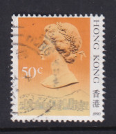 Hong Kong: 1989/91   QE II     SG602      50c  [Imprint Date: '1990']    Used - Usados
