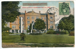 BLOOMINGTON Read & White - Main BLDG Soldiers' Orphan Home Normal ( Maison Soldats Orphelins ) - Autres & Non Classés