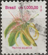 BRAZIL 1990 Flowers - 1000cr. - Pachira Aquatica FU - Usados