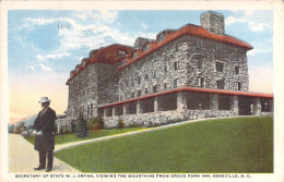 USA NC Secretary Of State W.J.Bryan Viewing The Mountains From Grove Park Inn Asheville - Asheville