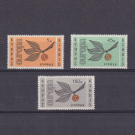 CYPRUS 1965, Sc# 262-264, CV $23, Europa-CEPT, MNH - 1965