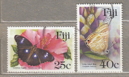FIJI 1985 Butterflies Used(o) Mi 518, 519 #34334 - Fidji (1970-...)