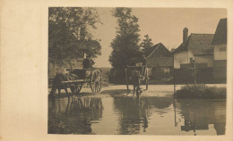 Manancourt ( écrit Sur Panneau ) * Carte Photo * Abreuvoir Village , Sous Occupation Allemande Ww1 Guerre 14/18 War - Other & Unclassified