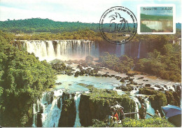 Carte Maximum - Brasil - Foz Do Iguaçu - Cataratas - Selo Adesivo - Tarjetas – Máxima