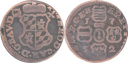 BELGIQUE - Principauté De Liège - 1752 - Jean-Théodore De Bavière - 2 Liards - KM#158 - 17-291 - 1714-1794 Pays-Bas Autrichiens  