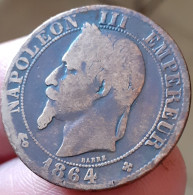 Monnaie 5 Centimes 1864 BB Napoléon III - 5 Centimes