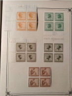 Congo Belge - 106/117 - Blocs De 4 - 1923 - MNH (Sauf 2 Timbres) - Nuevos