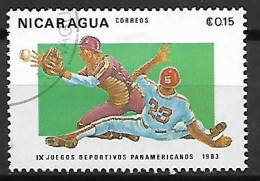 NICARAGUA       -     BASE - BALL      -      Oblitéré - Béisbol