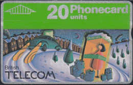 UK Btc 029 Christmas 1990 - Car & Phonebox - 20 Units - 010D - BT Emissions Générales