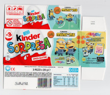 MINIONS KINDER SORPRESA  ITALY SCATOLA BOX - Other & Unclassified