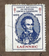 Timbre   France- - Croix Rouge  -  Erinnophilie  -- Tuberculose  --  Annee  1926 Laennec - Antituberculeux