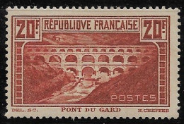 FRANCE N°262 - 20frs "Pont Du Gard" Chaudron - Type IIA - Neuf* - TTB - - Neufs