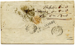 SINGAPOUR - LETTRE PURIFIEE DE SINGAPOUR POUR MARSEILLE, 1845 - Singapore (1959-...)