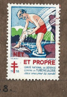 Timbre   France- - Croix Rouge  -  Erinnophilie  -- Tuberculose  --  Annee  1938 - Antituberculeux