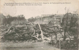 BELGIQUE - Bruxelles - Incendie Dans L'Exposition De Bruxelles Le 14 Aout 1910 - Carte Postale Ancienne - Wereldtentoonstellingen