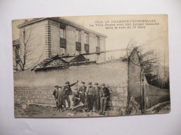 A540 . CPA. 42. LE CHAMBON-FEUGEROLLES.  (Loire) .La Villa PAULET.. Beau Plan Animé.  écrite & Voyagée 1914 - Le Chambon Feugerolles