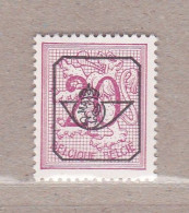 1967 Nr PRE784-P2** Zonder Scharnier:wit Papier.Heraldieke Leeuw:20c.Opdruk Type G. - Typografisch 1951-80 (Cijfer Op Leeuw)