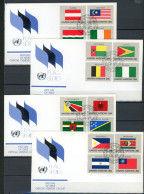 AC15-4 Nations Unies FDC 1er Jour N° 365 à 380 Drapeaux. A Saisir !!! - FDC