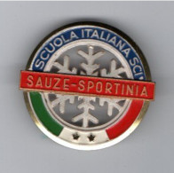 Broche Médaille Ski 2 étoiles Italie - SAUZE-SPORTINIA - Wintersport