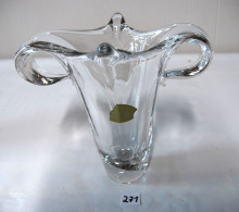 C271 Vase En Val Saint Lambert - Translucide - Pureté - Glass & Crystal