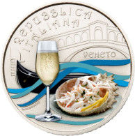 Italia - 5 Euro 2022 - Cultura Enogastronomica Italiana - Prosecco E Granseola - Veneto - 	UC# 288 - Italie