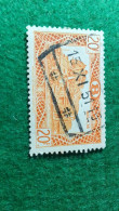 BELÇİKA-   DEMİRYOLU PAKET  POSTASI --1952-87-   20 FR.   DAMGALI - Gebraucht