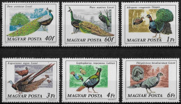 HONGRIE - OISEAUX - PAONS - N° 2550 A 2555 - NEUF** MNH - Paons