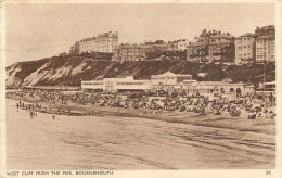 United Kingdom England Bournemouth  West Cliff From The Pier - Bournemouth (from 1972)