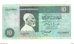 *libya 10 Dinars 1991  61a  Sig 4 - Libye