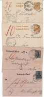 1897-- 1903, Rohrpost-GA, 14 Belege ,a 8078 - Covers