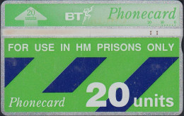 UK - British Telecom L&G H.M. Prison Card CUP005  (266A)  20 Units - Prigioni