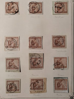 Congo Belge - 110 - Accumulation D'Oblitérations Pour Etude Sur 7 Pages - 1923 - Used Stamps