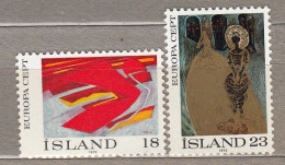 ICELAND ISLAND Europa CEPT Painting 1975 MNH(**) Mi 502-503 #34350 - Unused Stamps