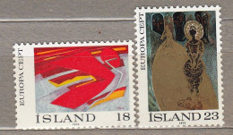 ICELAND ISLAND Europa CEPT Painting 1975 MNH(**) Mi 502-503 #34350 - Neufs