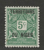 NIGER TAXE N° 1 NEUF*   CHARNIERE  / Hinge / MH - Nuevos