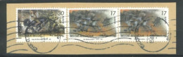 BELGIUM  - 1997, EUROPA TALES AND LEGENDS STAMPS COMPLETE SET OF 2 + EXTRA STAMP WITH POSTAGE SEAL, SG # 3374/75, USED. - 1993-2013 King Albert II (MVTM)