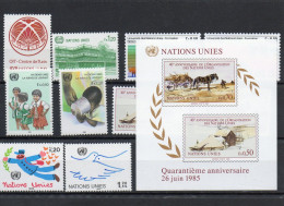 Nations Unies United Nations ( Geneva ) Timbres Divers - Various Stamps -Verschillende Postzegels  1985 XXX - Unused Stamps