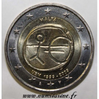 MALTE - 2 EURO 2009 - 10 ANS DE L'UNION ÉCONOMIQUE ET MONÉTAIRE - UEM - SPL - Malta