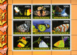 720776 MNH RUANDA 1999 MARIPOSAS - Nuovi