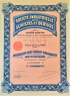 S.A. Société Industriele Des Schistes Et Dérivés - Paris - Banque & Assurance
