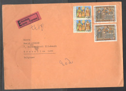 Liechtenstein. Stamp Sc. 613 And 677 On Express Letter, Sent From Mauren On 22.11.1980 To Belgium. - Storia Postale