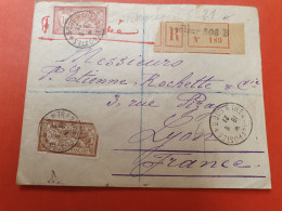 France - Enveloppe Du SP 506 B En Recommandé Pour Lyon En 1921 - J 192 - 1921-1960: Période Moderne