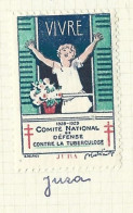 Timbre   France- - Croix Rouge  -  Erinnophilie  - ComIte National De Defense Contre La Tuberculose - 1928 - Jura - Antituberculeux