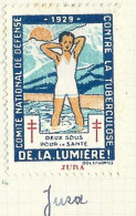 Timbre   France- - Croix Rouge  -  Erinnophilie  - ComIte National De Defense  La Tuberculose - 1929 -  Jura - Tuberkulose-Serien